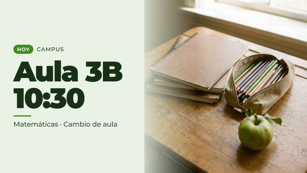 Pantalla de ejemplo: educación
